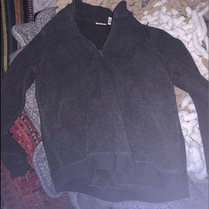 dark gray men’s half zip up